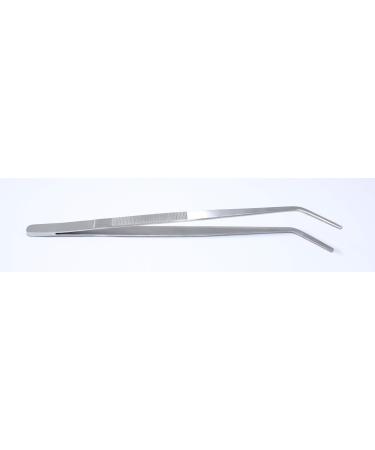 Lisaro Medical curved cooking tweezers - grill tweezers - kitchen tweezers | tweezers - stainless steel - 50cm - curved
