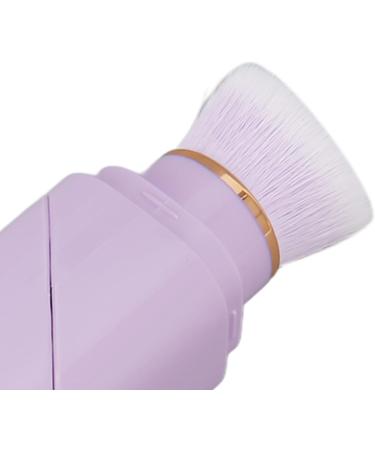 Dual Head Retractable Powder Brush Soft Bristles Odorless Portable Makeup Brush Exquisite Craftsmanship for Travel (Purple) - Buy Online on GoSupps.com