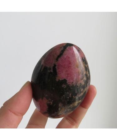 223g Natural Rhodonite Crystal Palm Stone Polished Fengshui Reiki Specimens and Stones - Stones - Buy Online on GoSupps.com