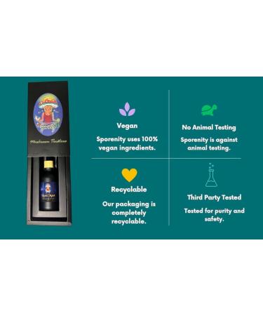 Sporenity Cordyceps Mushroom Extract Tincture 2oz (60ml)-Vegan-Non-GMO-Energy and Athletic Performance-Third Party Tested- Supplemen - Buy Online on GoSupps.com