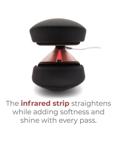 Infrarose Styler Flat Iron - One Pass Hair Straightening - Infrared Therapy - Adjustable Temperature - Ceramic Plates - Dual Voltage - Buy Online on GoSupps.com