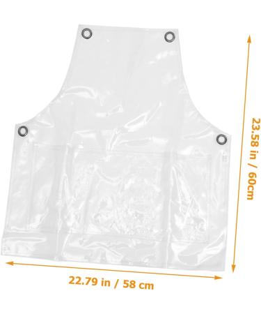 FRCOLOR barber apron dishwashing apron salon apron adjustable apron hair dresser apron hairdresser apron hairstylist aprons for women work apron hair apron tpu white men and women make up - Buy Online on GoSupps.com