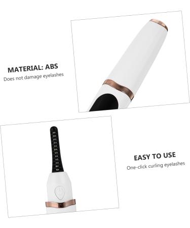 Didiseaon 1 Set Eyelash Curler Heating Eyelash Perm Heated Eye Lash Curler USB Lash Curling Comb Makeup Tool Eyelash Holder Practical Eyelash Tool Abs Portable Digital Screen White 13.3X2.5X2CM - Buy Online on GoSupps.com