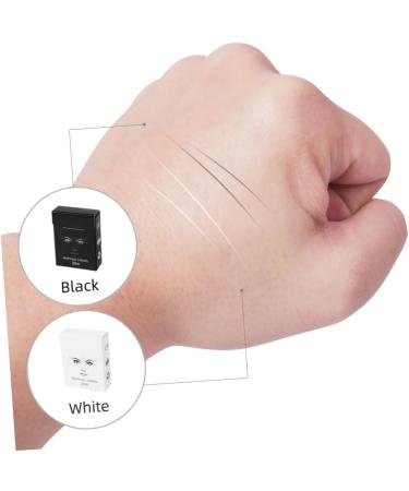 Baluue 1box Black Brow Mapping Wire Ruler Makeup Tool Eyebrow Drawing Auxiliary Tool Wire Ink 6x4.5cm Black - Buy Online on GoSupps.com