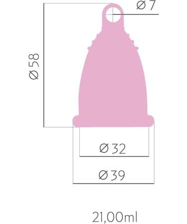Selenacare Menstrual Cup Premium - Washable Medical Silicone Period Cup with Cotton Bag & Cleaning Container - Size S (21ml) - Pink - 1 Piece - Buy Online on GoSupps.com
