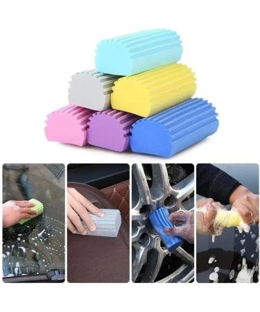 Durable Scrub Brushes Non-Scratch Sponge Sponges & Duty Steel Wool Balls for Tough Stains in Kitchen(Yellow 1PC) 1PC Yellow - Buy Online on GoSupps.com