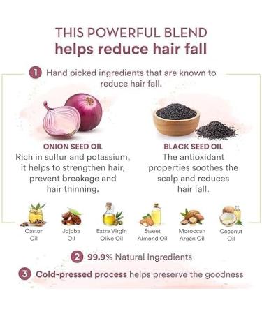 WOW Onion Hair Oil for Hair Growth and Hair Fall Control - With Black Seed Oil Extracts - 200 ml - Buy Online on GoSupps.com
