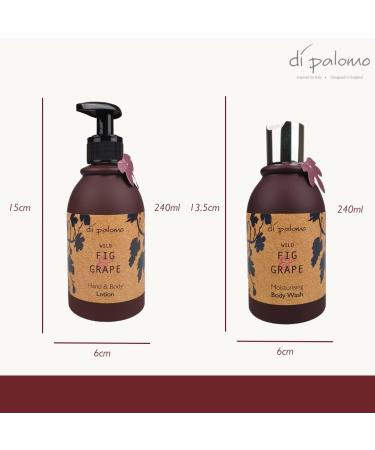 Di Palomo Wild Fig & Grape Bath & Body Gift Set - 8 oz Lotion & Shower Gel - Buy Online on GoSupps.com