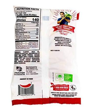 Inka Crops Chile Picante Plantain Chips - 4oz (Pack of 12) | Savory Snack - Buy Online on GoSupps.com