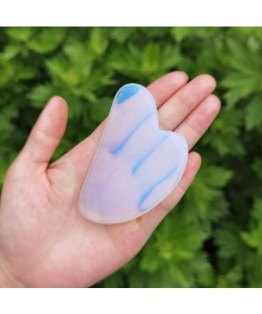 Natural Stone Triangle Gua Sha Board - Jade Scraper Tool for Body Spa & Face Lift | Reduce Puffiness & Tighten Skin - Buy Online on GoSupps.com