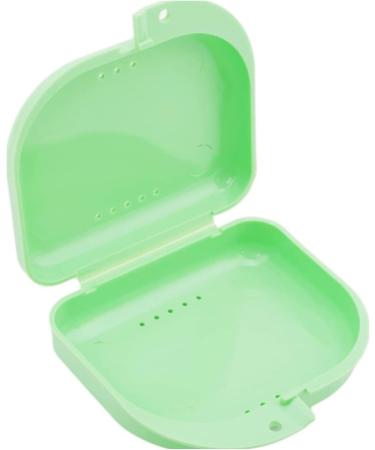 Denture Box Retainer Case Denture Storage Bath Box Denture Holder Box Cleaning Box Lightweight and Portable Cleaning Box with Filter (S Green) S Green - Buy Online on GoSupps.com