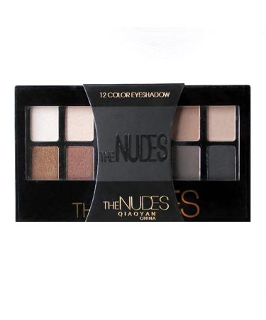 12 colors eyeshadow palette professional matt eyes shadow waterproof high-pigmented nudes make-up palette eyeshadow cosmetics kit with eyeshadow brush