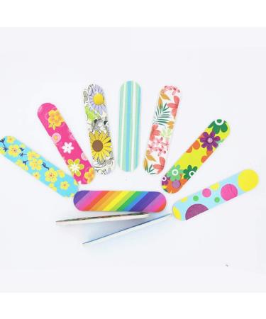 100 Mini Floral Nail Files Buffers - Nail Buffering Files for Manicure Pedicure - Buy Online on GoSupps.com
