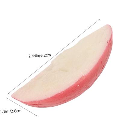 Alipis 6pcs Decor Models Broccoli Ornament Showcase Display Props Fake Radish Slice Model Shop Display Props Lifelike Radish Adornment Lifelike Radish Slice Vegetable Food Pvc - Buy Online on GoSupps.com