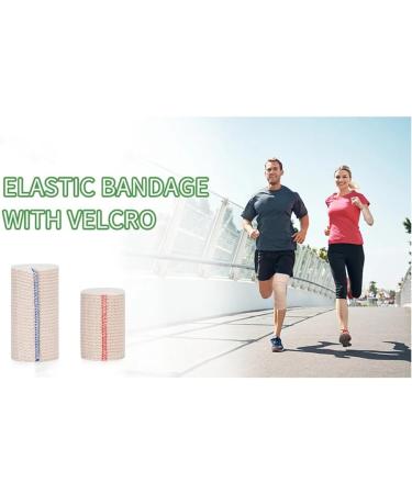 Dewedrt 5 Rolls Elastic Bandage Wrap - Compression Bandage with Self Closure and Extra Clips Latex Free Bandage for Sports B - Buy Online on GoSupps.com
