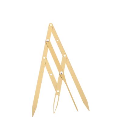 Angoily 1pc Second Generation Scale Scissors Gold Ratio Eyebrow Measuring Ruler Golden Ratio Ruler Stainless Steel Eyebrow Ruler Eyebrow Positioning Tool Eyebrow Measuring Rulers Mold 25x5x0.6cm Golden