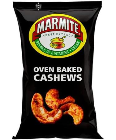 Marmite Oven Baked Cashews 90G | No added sugar | No artificial colours or preservatives | Suitable for vegans and vegetarians - Buy Online on GoSupps.com