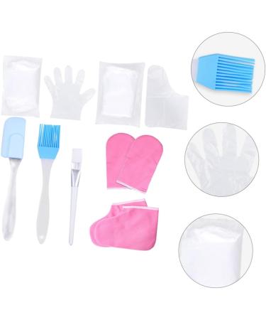 Mikinona 1 Set Hand and Foot Care Set Pedicure Foot Spa Paraffin Wax for Hands Spa Accessories Warm Socks Hand Moisturizer Foot Care Supplies Thermal Socks Work Pp Product Soothing 17.5x6cm Pink - Buy Online on GoSupps.com