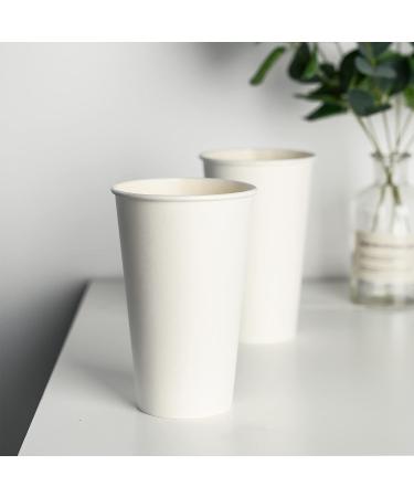 YEEHAW 12 oz White Disposable Paper Coffee Cups - 300 Pack | Ideal for Coffee, Hot/Cold Beverages | Cafes, Bistros, Businesses - Buy Online on GoSupps.com