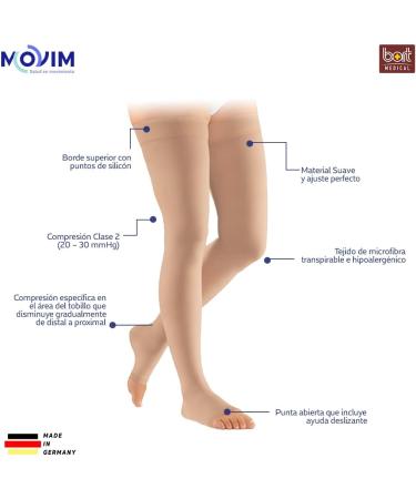 BORT AktiVen VITAL CCL2 AG Compression Stockings - Normal Without Toe 5 Caramel | Optimal Support for Comfort & Health - Buy Online on GoSupps.com