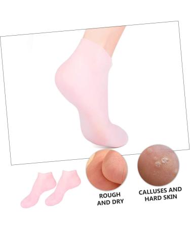 minkissy 2 Pairs Sock Booties for Women High Heels Gel Booties Skin Protect Soles Gel Spa Stocking Humidor Gel Skin Soles Sebs Sole Pads Foot Short Boots Essential Oil Lotion Women's Pink - Buy Online on GoSupps.com