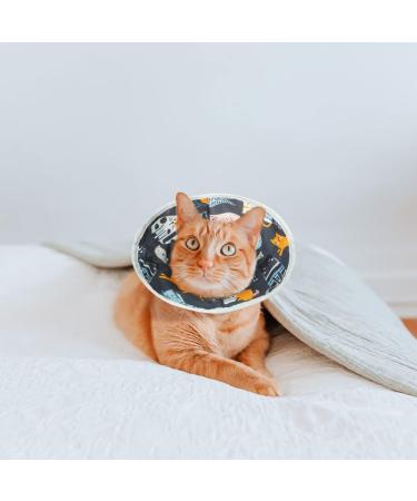 VKPETFR Cat Recovery Collar - Adjustable Waterproof E-Collar for Cats - Soft Cone for Easy Eating and Drinking - Grey - Buy Online on GoSupps.com