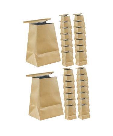 Healeved Car Trash Bag 30 Pcs Vomit Bag Kraft Paper Travel Light Brown Vomit Bags Disposable