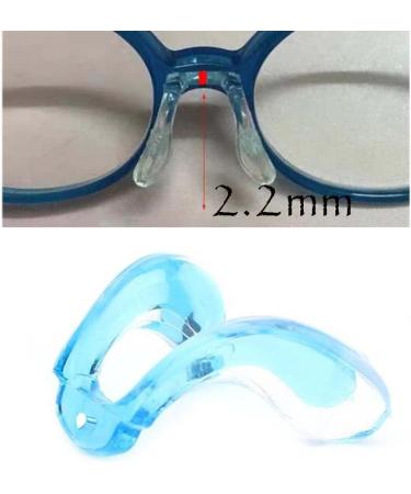 Celika Replacement Nose Pads - 2 Pack Blue Silicone & Screw-On Glass Accessories for Plastic Glasses - Buy Online on GoSupps.com
