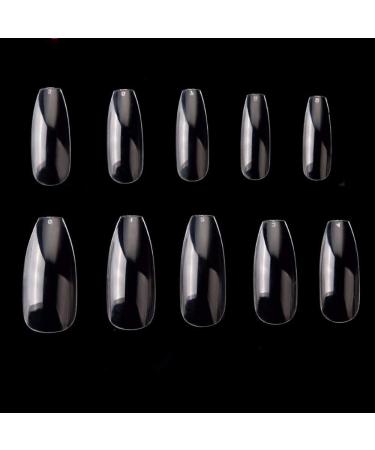 500 Transparent Artificial Fingernails - DIY Nail Art & Studio Supplies | 10 Sizes Available - Buy Online on GoSupps.com