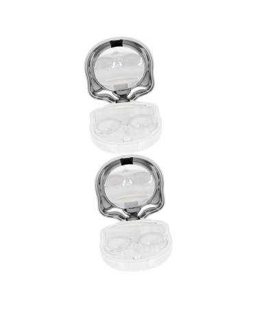 Healeeved Home Tools 2 Sets Katzenklauen Color Cardiac Veaplable container compact - Sauber - Sauber - Case box Cosmetics Conservation box Travel Abs external container