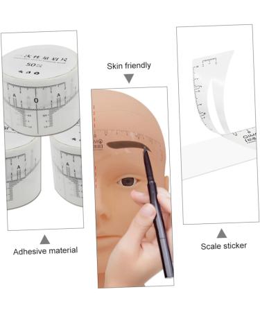 Balacoo 1 Roll Disposable Ruler Makeup Stickers Brow Ruler Sticker Makeup Supplies Woman Guide Ruler - Buy Online on GoSupps.com