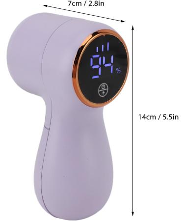 Rechargeable Cordless Lint Remover - Efficient Pill & Lint Removal for Clothes Furniture & Curtains | Portable Purple Design - Buy Online on GoSupps.com