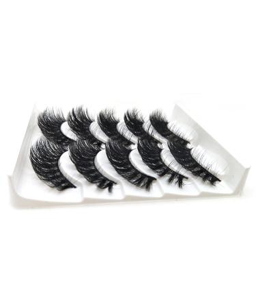 Holangela 5 Pairs Self-Adhesive Reusable False Eyelashes - Thick Natural Look for Effortless Makeup - Faux Lashes in One Size (B Unit) - Buy Online on GoSupps.com