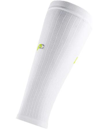 PRO Compression Calf Sleeve - Pain Relief for Running Cycling & Sports | White Large/X-Large - Buy Online on GoSupps.com