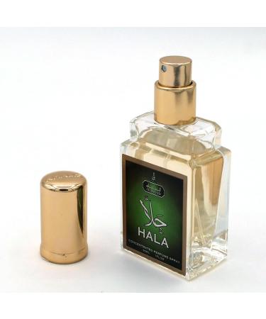 HALA Unisex Oriental Spray Attar 1.1 oz (30 mL) Eau De Parfum a fragrance that will leave a lasting impression from the House of AL RIYAD Dubai Perfumes HALA 1.1 Fl Oz (Pack of 1)