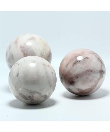 FUERLI Natural Stone Dalmatian Yellow Calcite Gemstone Ball - Unique Purple Decor for Home & Gifts - Buy Online on GoSupps.com