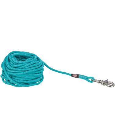Trixie drag line S - L 15 m 6 mm in ocean - long dog leash for training and outdoor - for small to large dogs - 19792 S - L 15 m 6 mm ocean