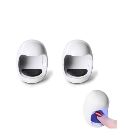 Caili 2 PCs UV LED Lamp Nail dryer for gel nail polish Shellac with intelligent lamp function open design with timepiece sensor 30s time adjustment suitable for all gel