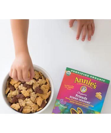 Annie's Organic Bunny Grahams Pack of 20 with By The Cup Stickers Chocolate Chip & Honey - 21 Piece Set - Buy Online on GoSupps.com