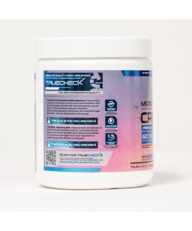 Believe Micronized Creatine - Premium Micronized Creatine Monohydrate Increased Absorption Rates 5 Grams Micronized Creatine Monohydrate Per Scoop (60s) 60 Servings (Pack of 1) - Buy Online on GoSupps.com
