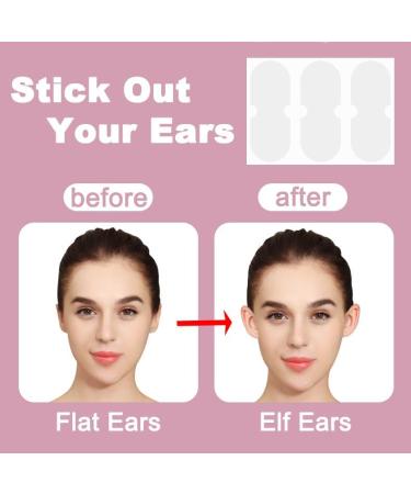 Stick Out Your Ears: Elf Ear Stickers | Transparent Silicone Ear Tapes for V-shaped Face | 12pcs Ear Training & Posture Corrector - Buy Online on GoSupps.com