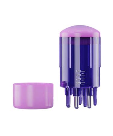Scalp Applicator Kamm Hair Oil Applicator for Medicine Head Head Liquid Cam Etherry Oil Hair Treatment Scalp Massage Calculation Applicator Bush Purple