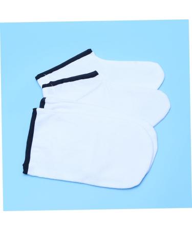 Beavorty Moufles de Paraffine Th rapeutiques en Coton ponge 2 Paires Taille Unique Isolants pour Mains et Pieds Spa Massage Soin Hydratant Blanc Bord Noir - Buy Online on GoSupps.com