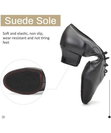 JUODVMP Men's Black Dance Shoes - Modern Latin Jazz Salsa Tango & Ballroom - Buy Online on GoSupps.com