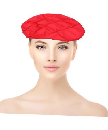 Housoutil Chapeau Thermique pour Cheveux Rouge Vapeur Micro-ondes sans Fil Soin Capillaire Professionnel Maison Size 1 rouge - Buy Online on GoSupps.com