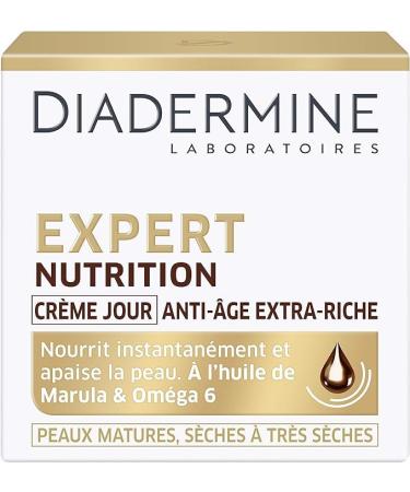 Diadermine Diadermine - Extra Rich Anti-Aging Day Cream - Expert Nutrition - Day Care - Dry to Very Dry Mature Skin - Facial Care - Anti-Aging Care - 50 ml - Pack of 2