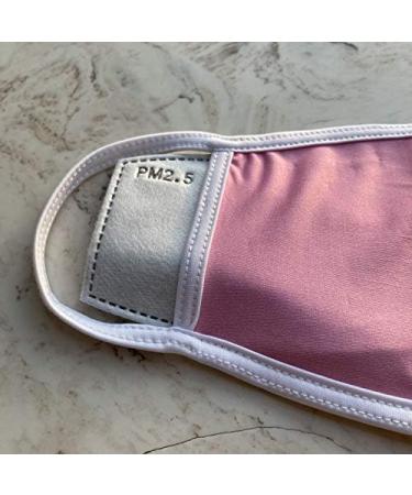 Brando Moon Reusable Washable Face Mask with PM 2.5 Filter - Comfortable Soft Cotton - Wide Fit (Pink) - International Shipping Available - Buy Online on GoSupps.com