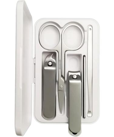 UNbit Nail Clipper Five-Piece Nail Clipper Nail Clipper Nail Clip Stainless Steel Nail Polish Strip Ear Scoop Nail Clipper Silver - Buy Online on GoSupps.com