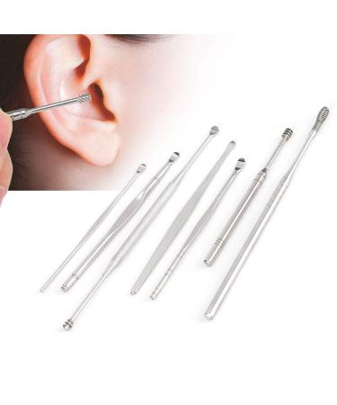 8pcs Stainless Steel Ear Pick Kit for Earwax Removal Spiral Double-Headed Cleansing Tools - Buy Online on GoSupps.com
