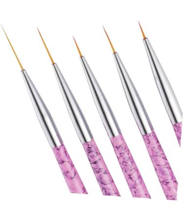 FRCOLOR 5 Piece Set Nail Art Liner Brush Polish Brush Pen Tools Nail Brush Kit Nail Polish Drawing Pen Nail Art Tools Nail Art Pen Painted Pen Pull Set Pink - Buy Online on GoSupps.com